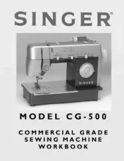 Singer CG500-WKBK Sewing Machine/Embroidery/Serger WORKBOOK Reprint