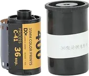 Camera Color Film ISO 320‑400 35mm Fine Grain Wide Exposure Latitude HD Camera Color Negative Film for 135 Camera Disposable Photographic Color Print Negative Film (36 Sheet)