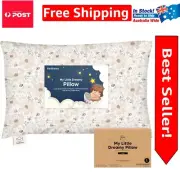 Flora Vale Toddler Pillow with Washable Case - Perfect Support for Travel