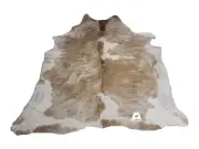 Light Brindle Cowhide Rug - Sizes: XXL 8'x7' Ft - Premium Cow Hide Rug