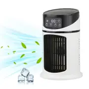 3-in-1 Electric Air Cooler Fan Humidifier 2 Speeds Desktop Mini Air Conditioner Fan With Water Tank