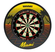 Formula Sports Micro Band 3 Dart Board and Winmau Miami Dartboard Surround Set