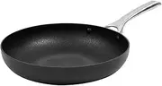 [Gourmet Kitchen] Aluminum Meteore Non-Stick Frypan Iron Induction Bottom Black with Ergonomic Silver Handle - 26cm