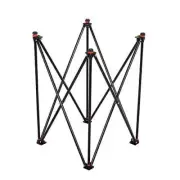 Premium Quality Height Adjustable & Hydrolic Foldable Carrom Board Stand (Black)