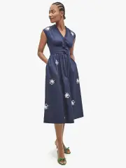 snappy poplin bow dress