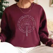 Happiness Can Be Found Even in The Darkest of Times Sweatshirt Wizard Sweatshirt Witch Graphic Hoodies Women Streetwear Pullover burgundy XXXL