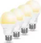 Dimmable A19 LED Smart Light Bulbs Alexa Compatible, Dimmable Soft White, 60W Eq