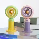 Pocket Fan Usb Charging Keep Cool Stable Base Desktop Fan Phone Holder Function