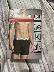 Calvin Klein 4 Pack Microfiber Boxer Trunk Black XLarge