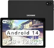 DOOGEE U10 Android 14 Tablet, 9GB RAM+128GB ROM Tablet 10.1" Display, 5060mAh Battery, Widevine L1 | 8MP+5MP | Bluetooth 5.0 | WiFi-6 | OTG, Gray