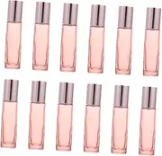 WOONEKY 12Pcs Frosted Essential Oil Roller Bottles with Caps Portable and Refillable Oil Roller Bottles for Travel Home and Aromatherapy Use