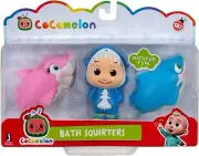 New Cocomelon JJ Bath Time Toy Squirters Playset, Musical Doctor Checkup & Doll