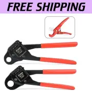 Durable Angle PEX Crimper with PEX Cutter & Gauge - ASTM F1807 Certified