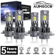 4*H7 LED Headlight Kit Bulb High + Low Beam 72000LM Super Bright Cool White 100W (for: Smart)