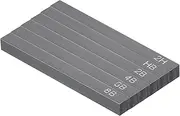uxcell Compressed Charcoal Sticks, 6 Pack 2H/2B/4B/6B/8B/HB Art Supplies Sketch Square Stick for Artist Drawing Sketching Shading Painting, Black