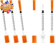 0.5ml 31Ga 1/4-Inch Disposable Syringe, Sterile Individually Wrapped, Pack of 20