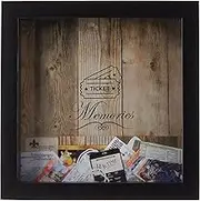 Lawrence Frames Black 10x10 Shadow Box Ticket Holder