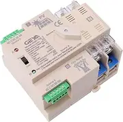 GEYA on-Grid Solar Power Automatic Transfer Switch Din Rail 2P 63A 220VAC ATS PV System Power to City Power (ATS-2P-63A-220V-SOLAR)