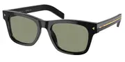Prada PR A17SF Asian Fit Polarized 16K20G Men's Sunglasses Black Size 55