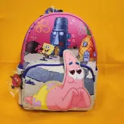 Loungefly SpongeBob SquarePants SpongeBob & Patrick Heart VDay Mini Backpack NEW