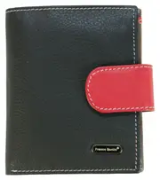 Franco Bonini - 2905 Small Tab ladies leather wallet - Black Multi