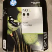 HP 952XL Black Ink Cartridges N9K29BN 2 Genuine Retail Package