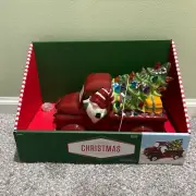 Hobby Lobby Lighted Ceramic Red Truck 10" 2016 NEW