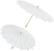 [Healeved] 2Pcs Paintable Blank Umbrella for Unfinished Oil Umbrella Craft Tool for Creative Art Projects and Hands Activities