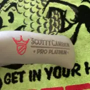 Scotty Cameron Pro Platinum Red Fill Headcover