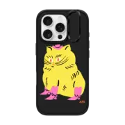 iPhone 16 Pro Impact Ring Stand Case MagSafe Compatible Cowboy Kitten by Kristina Micotti