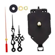 1Set Black Wall Clock Movement Mechanism Pointer Watchmaker Repair