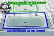 Contender 25 Bay Baitwell Lid (8 5/8 x17 3/4)