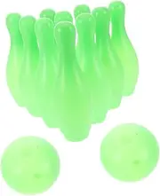 Abaodam 1 Set Luminous Indoor Mini Bowling Set for Bowling Pins Balls for Family Fun and Motor Skills Development for Home Entertainment