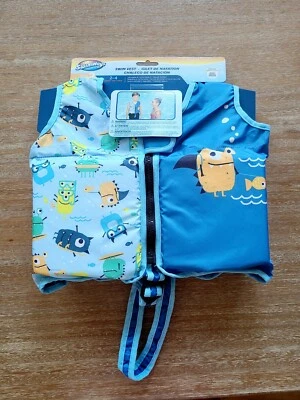 NEW SwimWays Swim Vest Kids 2-4 Years Swimming Aid Trainer Life Vest Boys