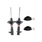Pair Front KYB Shock Absorbers + Strut Top Mount Kit for Mitsubishi Lancer CE