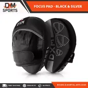 DXM Boxing Punch Mitts MMA Sparring Kick Target Focus Training Pad Black Silver
