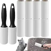 Pet Hair Roller,Lint Roller for Pet Hair Removal - Hand Tools with 2 Handles, 60 Sheets Each, Portable Cleaner Catcher for Laundry, Clothes, Furniture, Carpet
