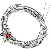 Generic 5-string Bass Guitar Strings by Stainless Steel Music Wire Sturdy Metal Strings Instrument Accessory U34