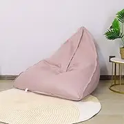 HHCTEBEC Bean Bag Sofa Cover (No Filler), Lazy Sofa Cover Bedroom Living Room Balcony Sofa Cover Tatami Cloth Cover Giant Bean Bag Chairs Sofa Bed Cover for Stuffed Animals Storage,A-100 * 90 * 70CM