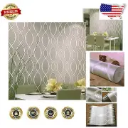 Extra-Thick Modern Leaf Flow Textured Wallpaper, 57 Sq Ft – Gray & Beige
