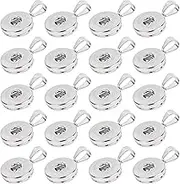 Framendino, Snap Button Pendant Hang Interchangeable Snap Base Pendants Charms for DIY Jewelry Making