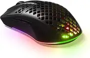 SteelSeries Aerox 3 Wireless - Super Light Gaming Mouse - 18,000 CPI TrueMove Air Optical Sensor - Ultra-Lightweight IP54 Water Resistant Design - 200 Hour Battery Life 62604