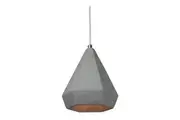 Luminite 123cm Concrete Pendant Lance Home Hanging Ceiling Lamp Decor Light Grey