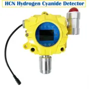 HCN Gas Detector Hydrogen Cyanide Gas Leak Detector Fixed Gas Monitor 0-50ppm