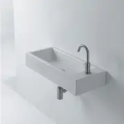 WS Bath Collections Hox Mini 45L WS05201F Whitestone 17-7/10" - White