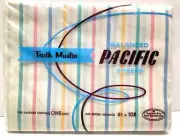 Pacific Vintage Truth Muslin Balanced 81 x 108 Double/Full Flat Sheet Striped