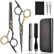 Hair Cutting Scissors Kit, Professional Barber Shears Set with Hair Scissors ...