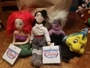 (VTG) Disney Store Little Mermaid - Ariel / Eric / Flounder / Ursula / Bean Bag