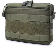 Outdoor Sports Airsoft Gear Molle Assault Combat Hiking Bag Accessory Camouflage Pack Tactical Kit Pouch - Green