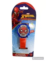 Spiderman LCD Watch Red Blue Flashing Children's Watch Marvel